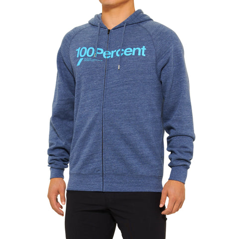 Hoodie 100% Kerv Zip Navy