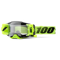 Goggle 100% Armega Forecast Neon Amarillo Lente Clear