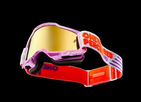 Goggle 100% Accuri 2 Hundreds Lente Dorado Espejo