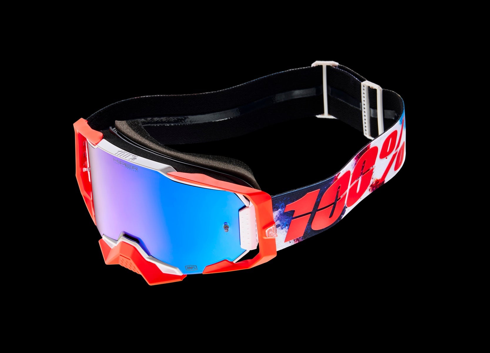 Goggle 100% Armega Morpho Lente Hiper Azul Espejo