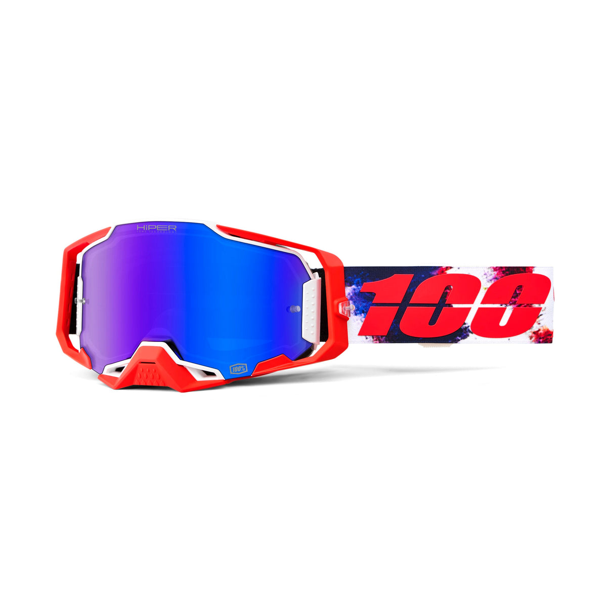 Goggle 100% Armega Morpho Lente Hiper Azul Espejo