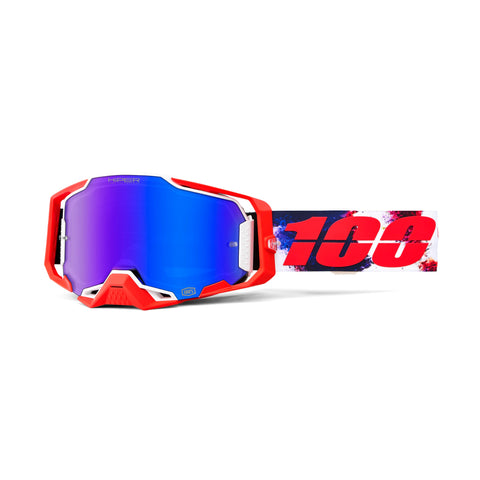 Goggle 100% Armega Morpho Lente Hiper Azul Espejo