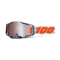 Goggle 100% Armega Silver Lente Hiper Dorado Espejo