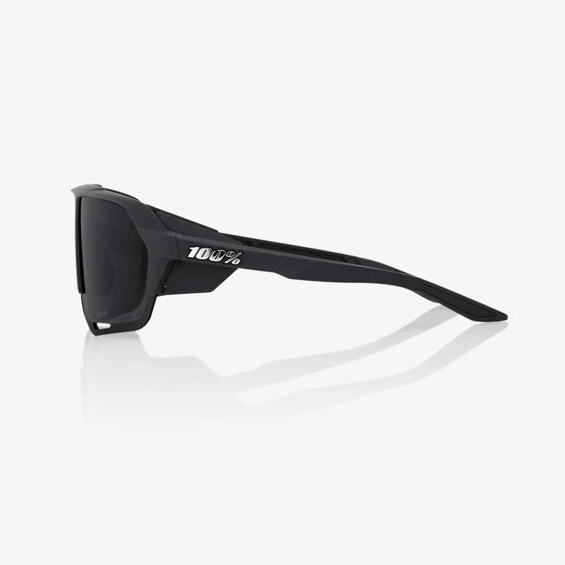 Gafas 100% Norvik Mate Negra Lente Gris Peakpolar