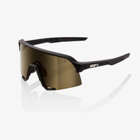 Gafas 100% S3 Soft Tact Negra Lente Dorado Espejo