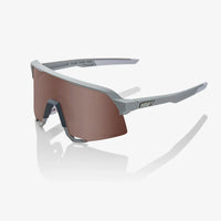 Gafas 100% S3 Soft Tact Stone Gris Lente Hiper Crimson Silver Espejo