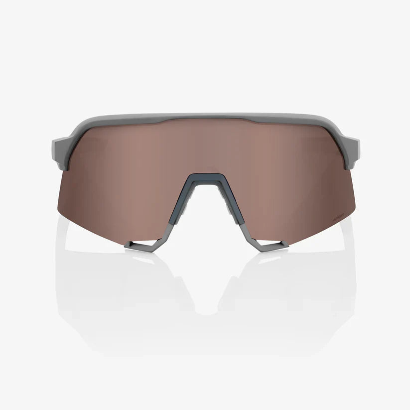 Gafas 100% S3 Soft Tact Stone Gris Lente Hiper Crimson Silver Espejo