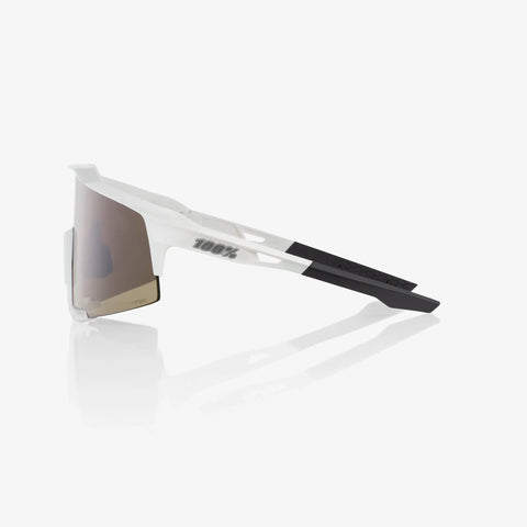 Gafas 100% Speedcraft Mate Blanca Lente Hiper Silver Espejo