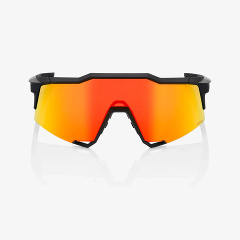 Gafas 100% Speedcraft Soft Tact Negro Lente Hiper Rojo Espejo