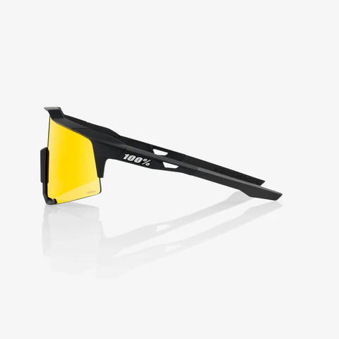 Gafas 100% Speedcraft Soft Tact Negro Lente Hiper Rojo Espejo