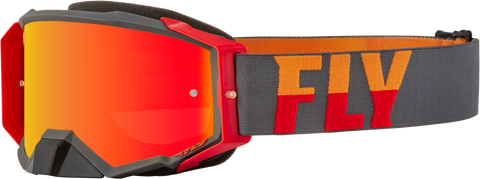 Goggle Fly Zone Pro Gris/Roja Lente Rojo Amber Espejo