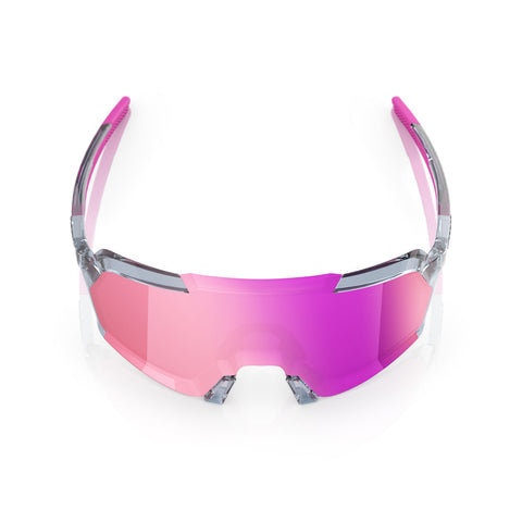 Gafas 100% Korbin Gris Traslucido Lente Purpura Espejo