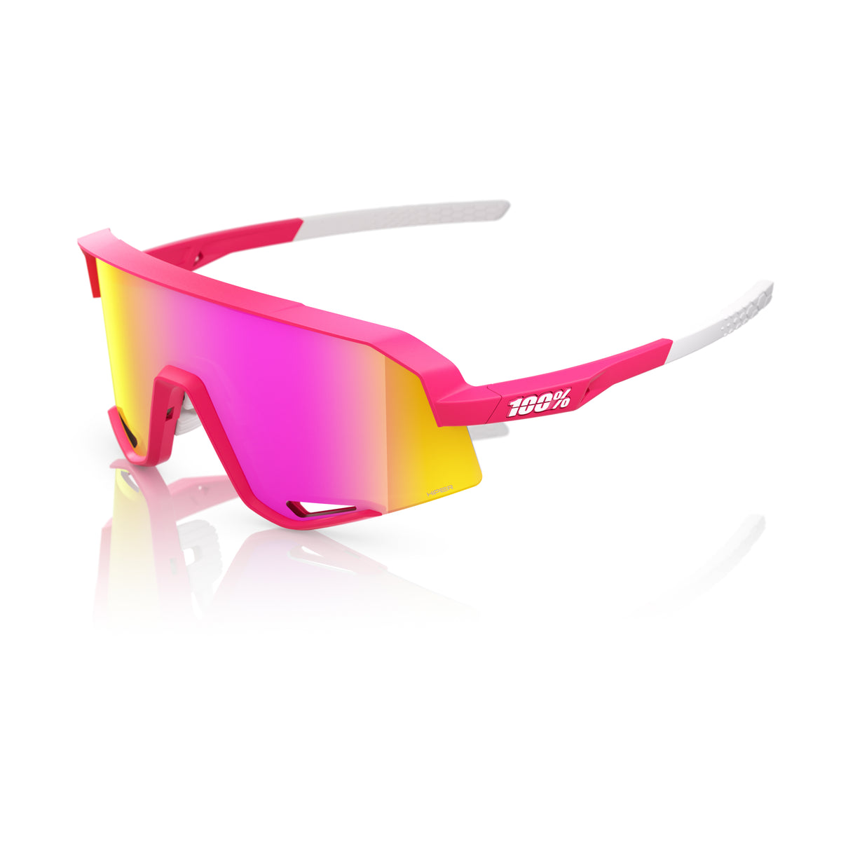 Gafas 100% Slendale Satin Pitaya Lente Hiper Vital Pink Espejo