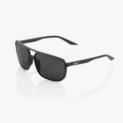 Gafas 100% Konnor Negro Mate Lente Negro Espejo