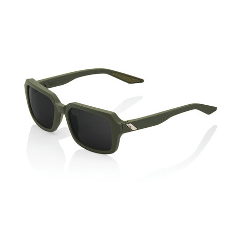 Gafas 100% Rideley Soft Tact Verde Militar Lente Negro Espejo