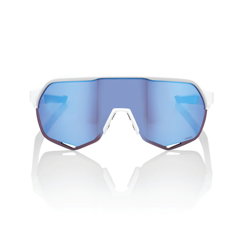 Gafas 100% S2 Blanco Mate Lente Hiper Azul Espejo