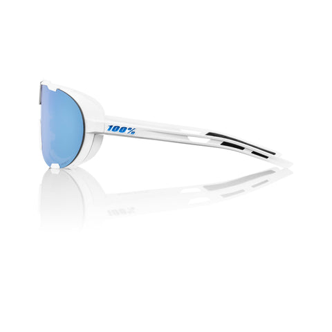 Gafas 100% Westcraft Soft Tact Blanca Lente Hiper Azul Espejo