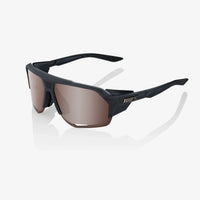 Gafas 100% Norvik Soft Tact Negra Cristal Lente Hiper Crimson Silver Espejo