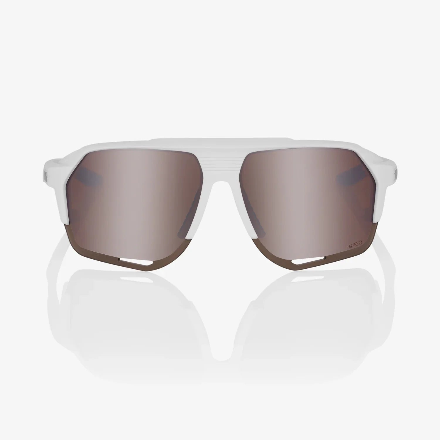 Gafas 100% Norvik Soft Tact Blanca Lente Hiper Silver Espejo