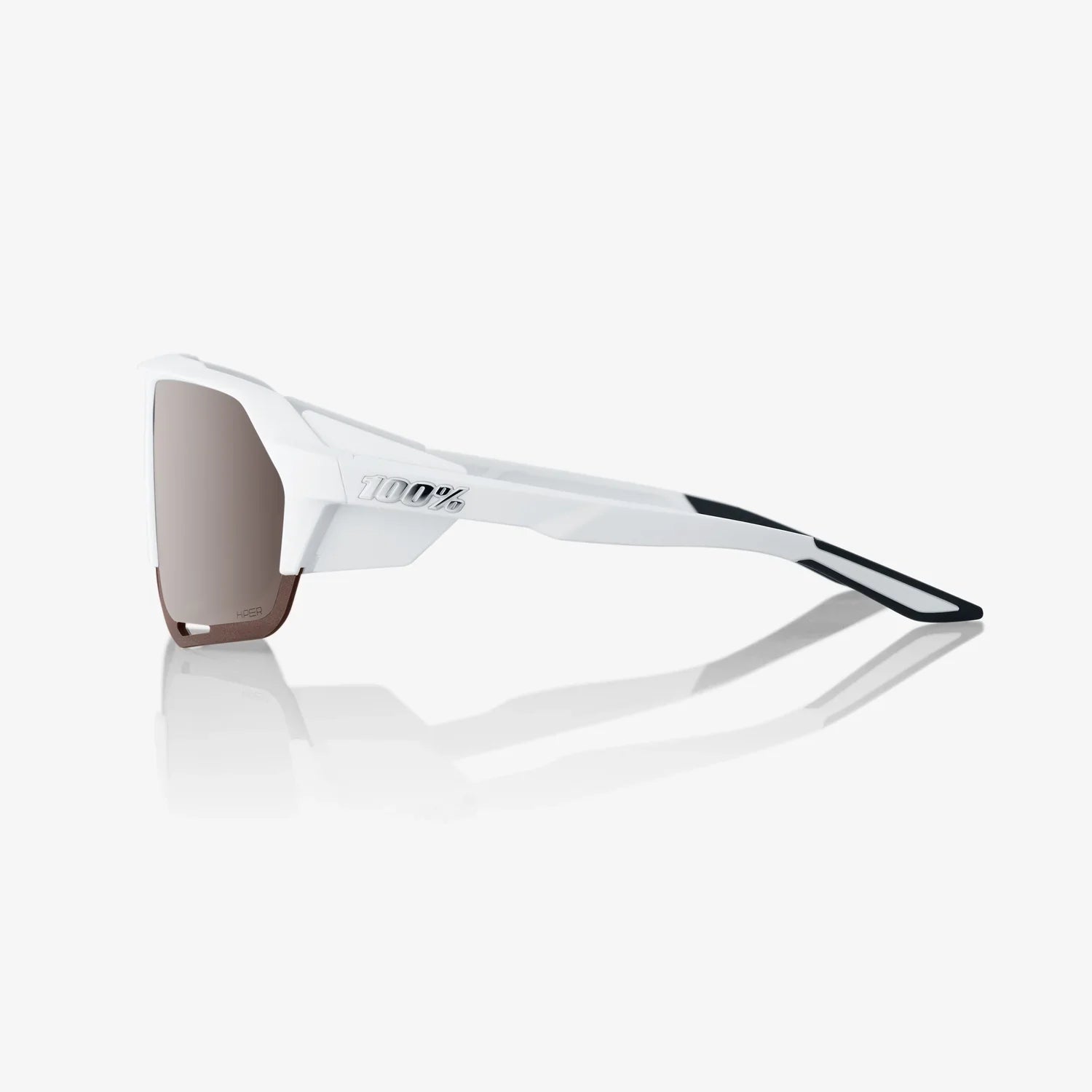 Gafas 100% Norvik Soft Tact Blanca Lente Hiper Silver Espejo