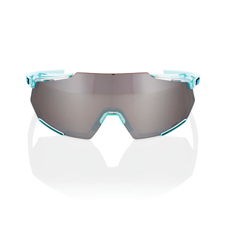 Gafas 100% Racetrap 3.0 Polished Traslucido Menta Lente Hiper Silver Espejo