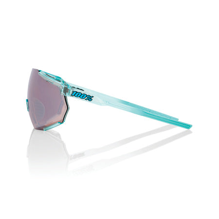 Gafas 100% Racetrap 3.0 Polished Traslucido Menta Lente Hiper Silver Espejo