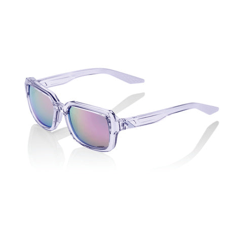 Gafas 100% Rideley Polished Traslucido Lente Hiper Lavender Espejo