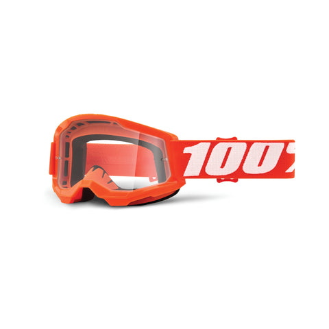 Goggle 100% Strata 2 Naranja Lente Clear Niño