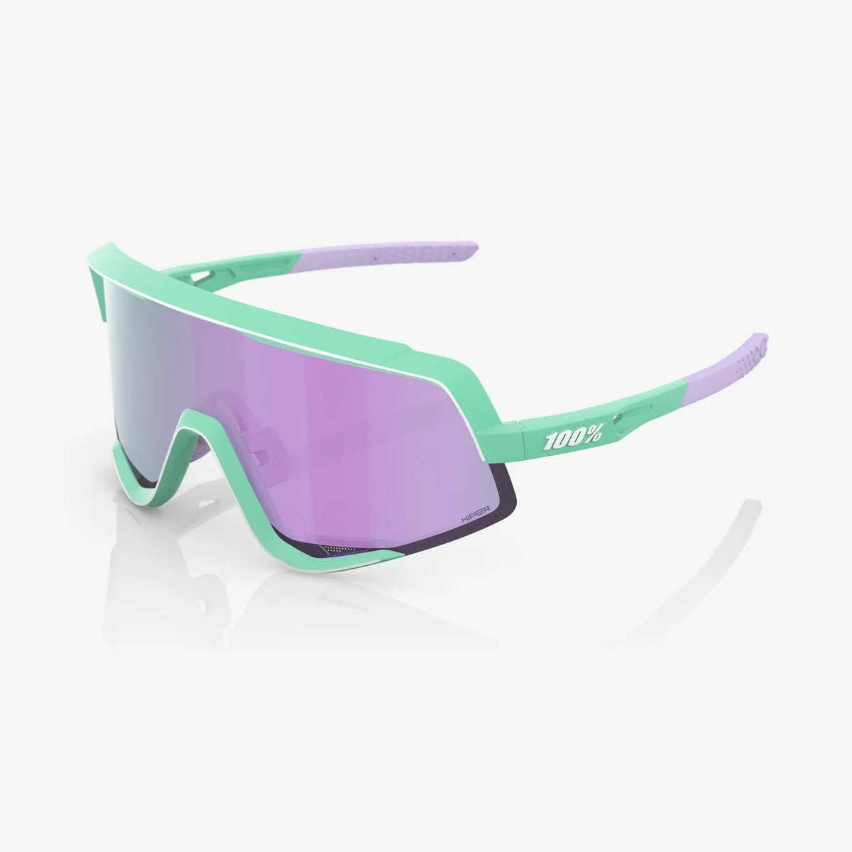 Gafas 100% Glendale Soft Tact Menta Lente Hiper Lavender Espejo