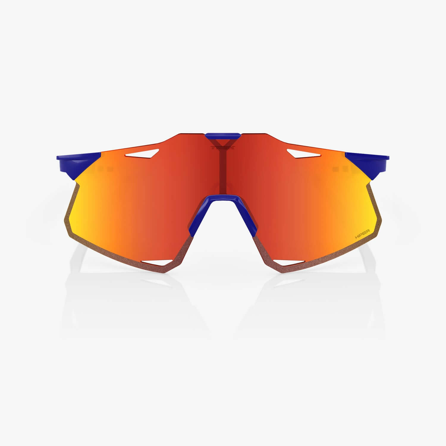 Gafas 100% Hypercraft Trek Team Azul Polished Lente Hiper Rojo Espejo