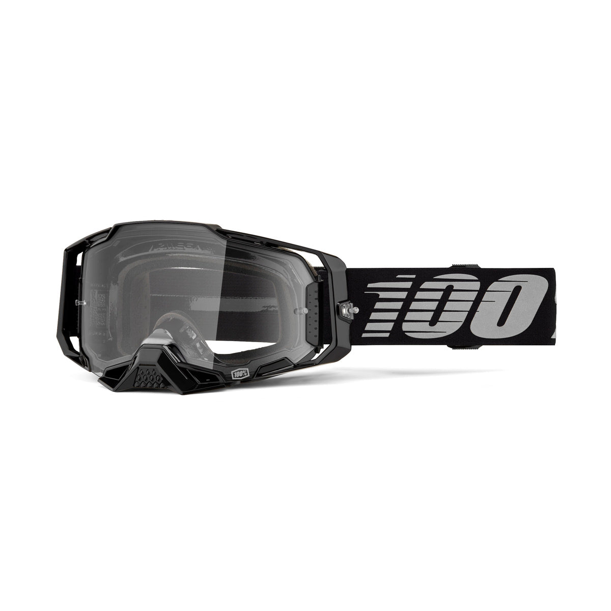 Goggle 100% Armega Negra Lente Clear