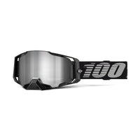 Goggle 100% Armega Negra Lente Silver Espejo