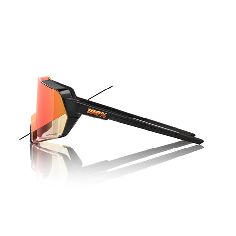 Gafas 100% Korbin Negro Metalico Lente Fotocromatico Naranja  Espejo