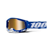 Goggle 100% Racecraft 2 Azul Lente Dorado Espejo