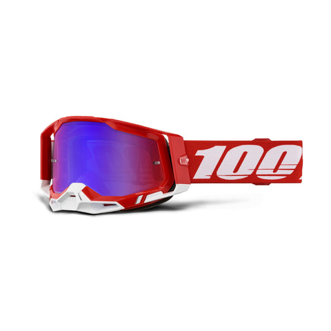 Goggle 100% Racecraft 2 Rojo Lente Rojo Espejo