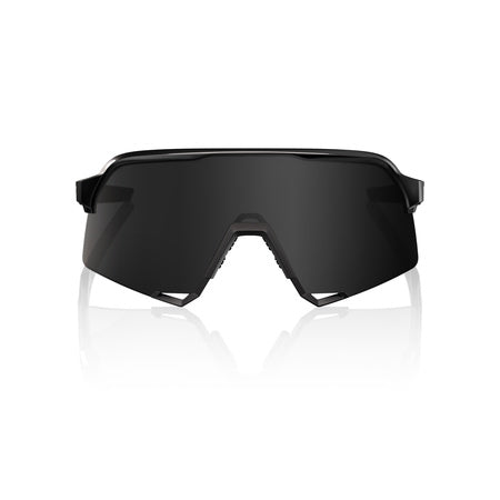 Gafas 100% S3 Negro Gloss Negro Mate Lente Negro Espejo