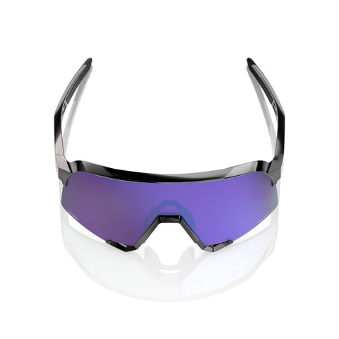 Gafas 100% S3 Negro Polished Lente Hiper Lavender Espejo Polarizado
