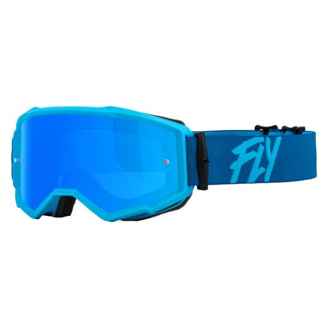 Goggle Fly Zone Azul/Azul Celeste Lente Silver Humo Espejo