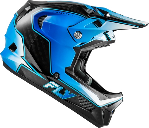 Casco Fly Werx-R Flow Carbon Negro/Azul/Blanco Niño