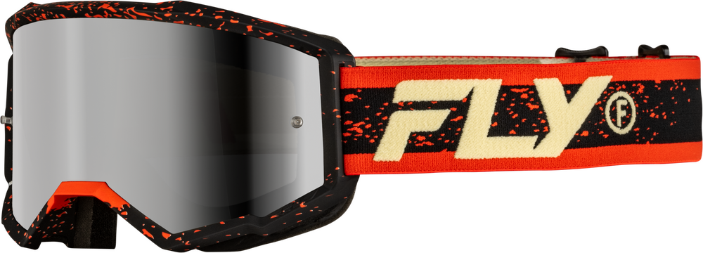 Goggle Fly Zone Negro/Rojo/Crema Lente Silver Espejo
