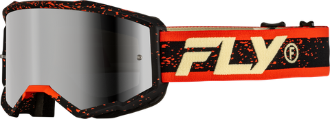 Goggle Fly Zone Negro/Rojo/Crema Lente Silver Espejo