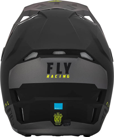 Casco Fly Formula CP Slant Negro/Gris/Hi Vis