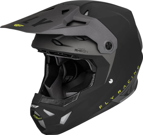 Casco Fly Formula CP Slant Negro/Gris/Hi Vis