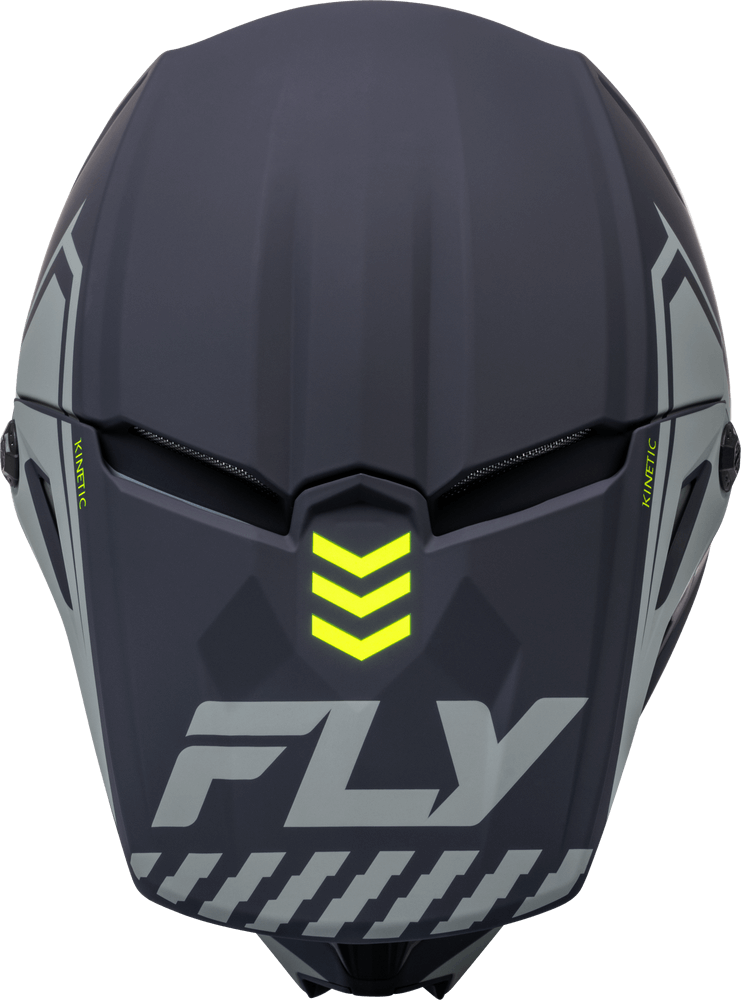 Casco Fly Kinetic Menace Mate Gris/Hi Vis