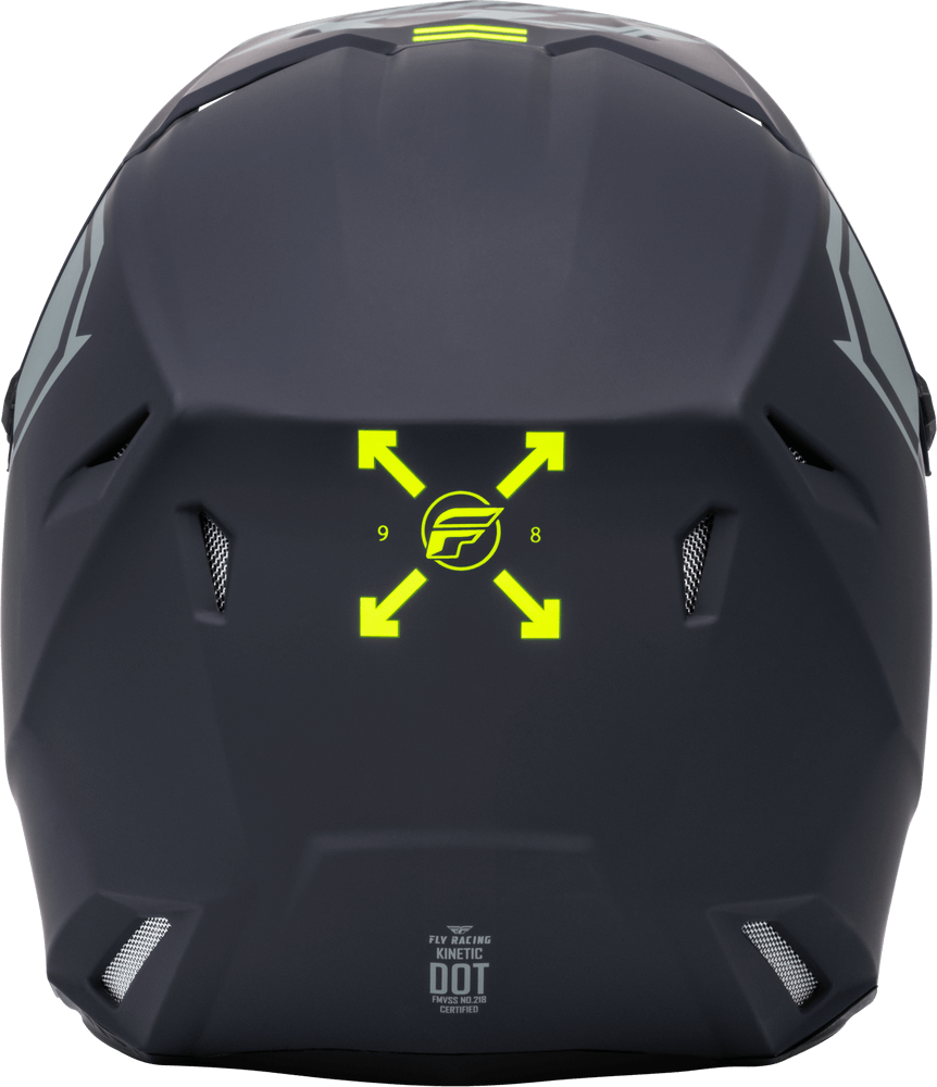 Casco Fly Kinetic Menace Mate Gris/Hi Vis