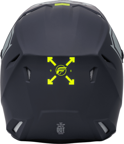 Casco Fly Kinetic Menace Mate Gris/Hi Vis