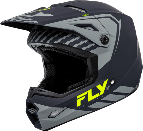 Casco Fly Kinetic Menace Mate Gris/Hi Vis