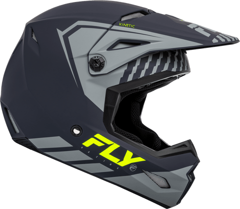 Casco Fly Kinetic Menace Mate Gris/Hi Vis