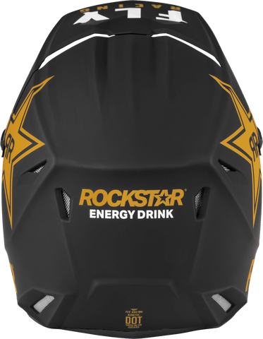 Casco Fly Kinetic Rockstar Negro Dorado