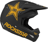 Casco Fly Kinetic Rockstar Negro Dorado